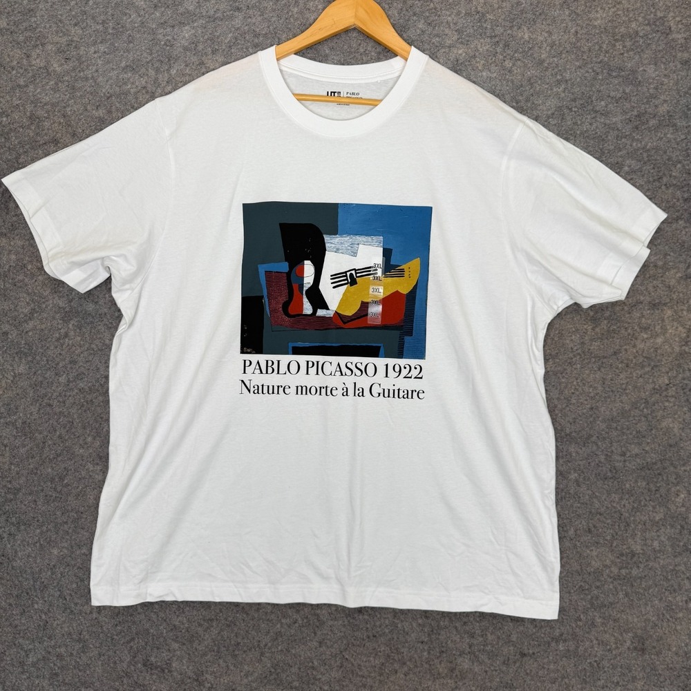 Uniqlo x Pablo Picasso 1922 Graphic Tee Shirt‎ Mens 2XL Nature Guitare Painting